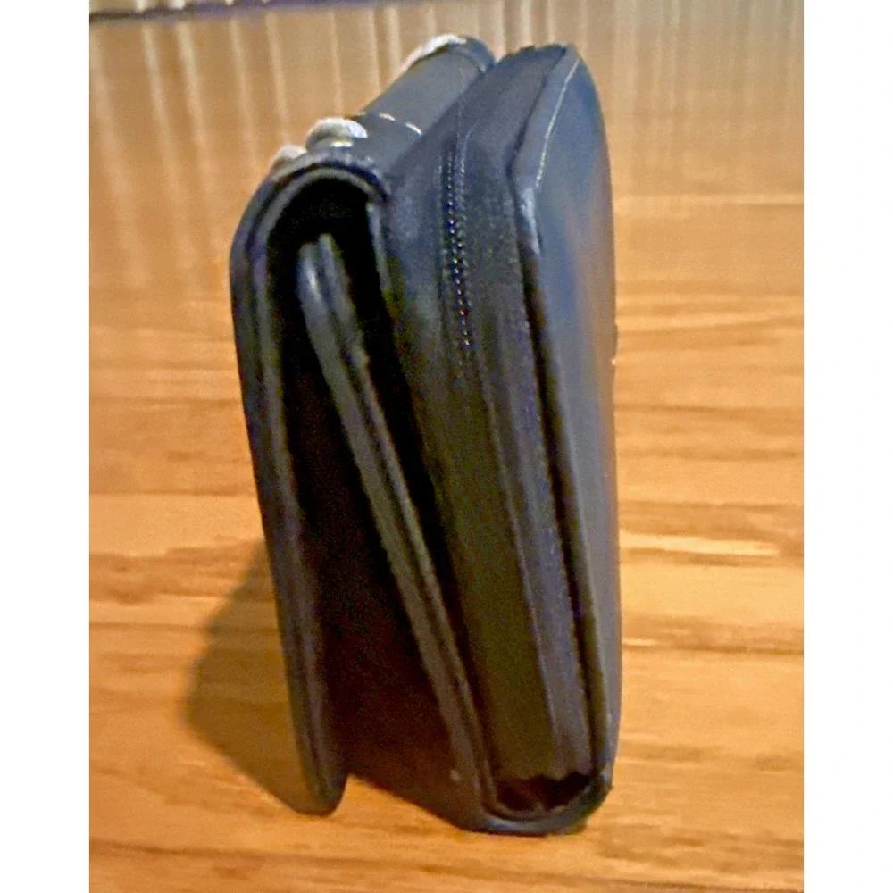 NWT Montana West Black Gray Cross Wallet NWT Crass Studded Western Coin Zipper *
